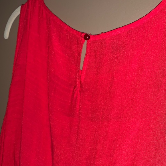 AGB Bold Red Sleeveless Midi Dress - Picture 5 of 6